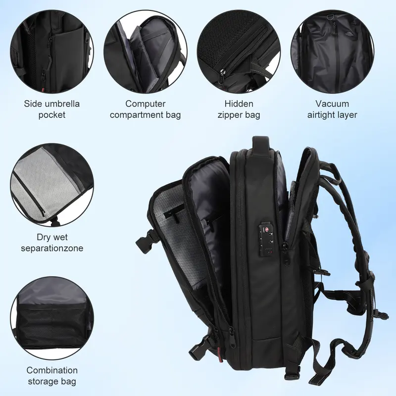 Loisel Vacuum Compression Backpack | Pack 7+ Days, Carry-On Approved & Skip Baggage Fees