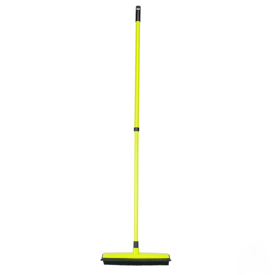 NLFZEK Pet Hair Removal Broom – Dual-Sided Rubber Squeegee & Electrostatic Brush for Floors, Carpets & Sofas