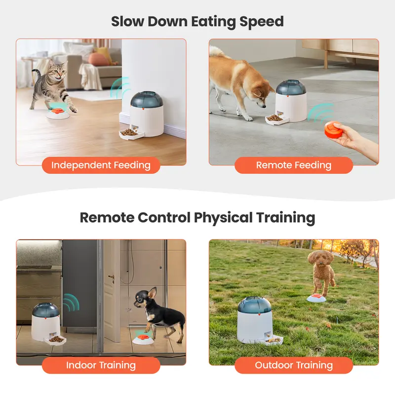Potaroma Interactive Pet Puzzle Toy | Remote-Control Treat Dispenser for Dogs & Cats