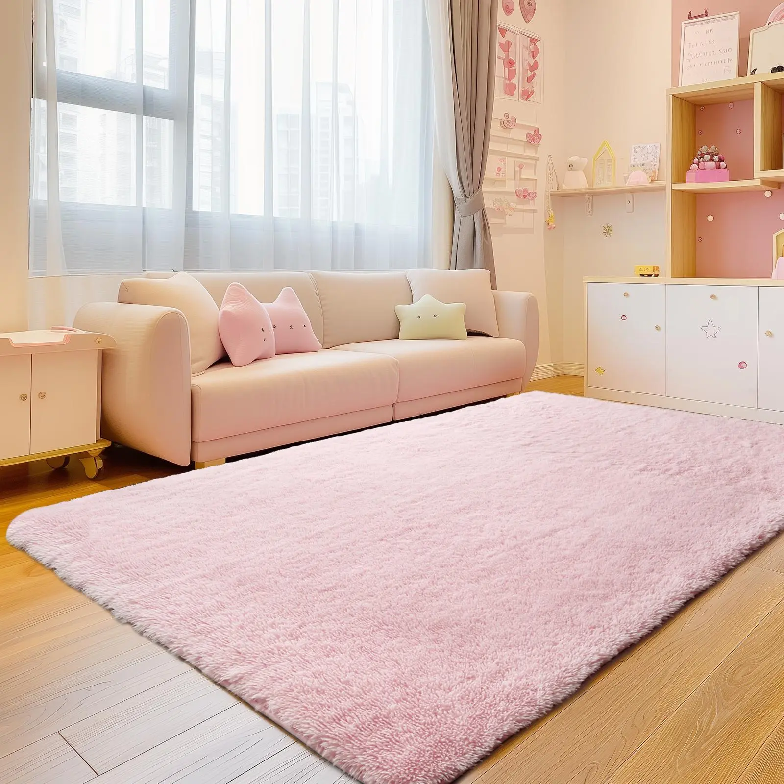 Cloud-Like Fluffy Rug | Super Soft Plush Carpet for Bedroom, Living Room & Cozy Spaces
