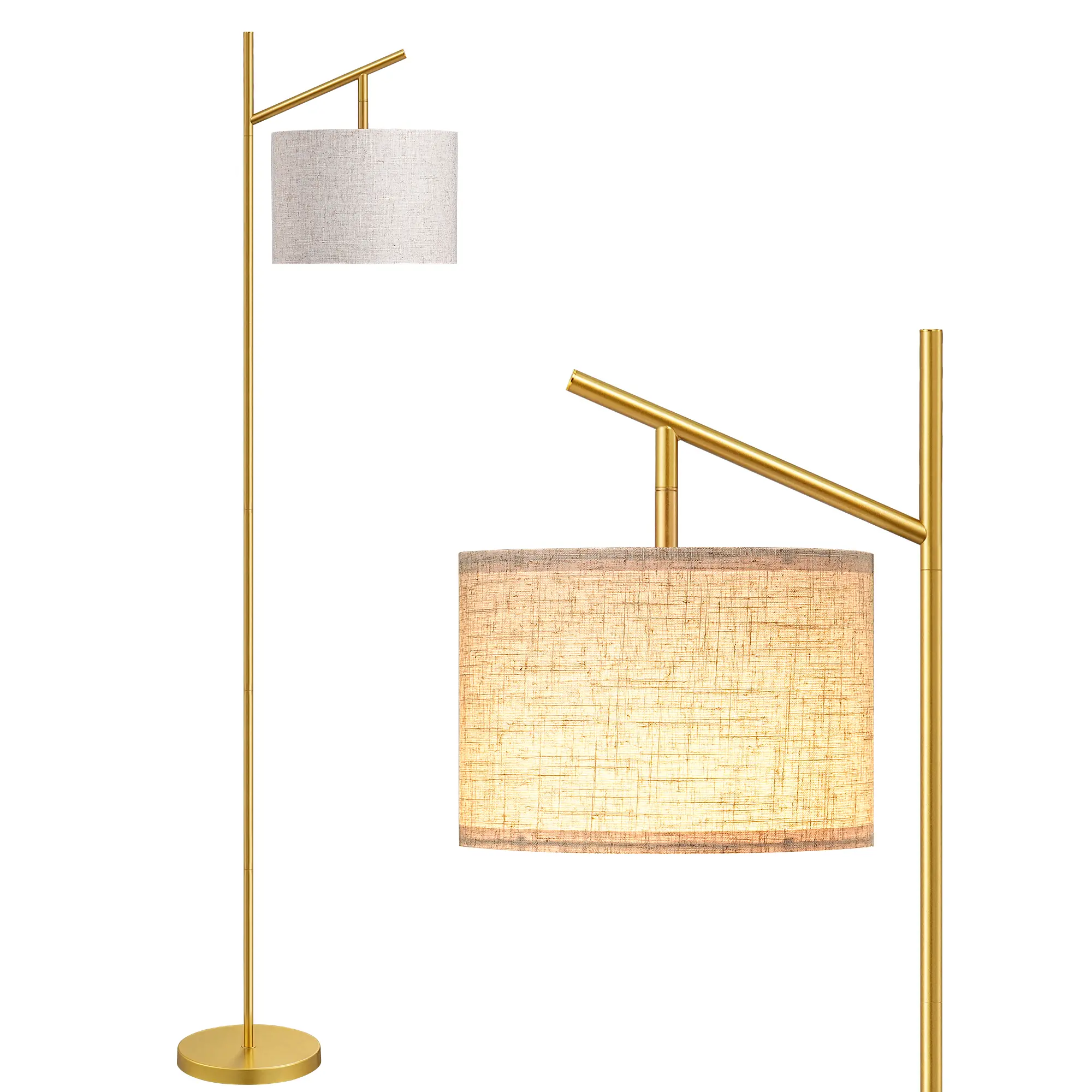 EDISHINE Modern Floor Lamp | Adjustable Shade, 3 Color Modes & Elegant Design