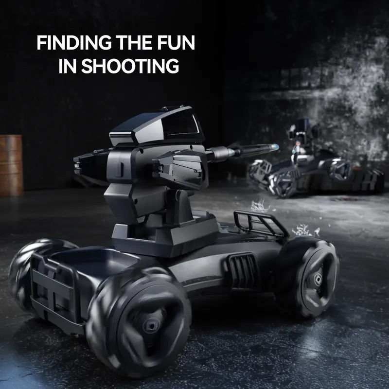 Veeniix V997 RC Battle Monster Truck – Programmable Drift Car with Water Blaster, 120-Min Playtime & 4WD Action