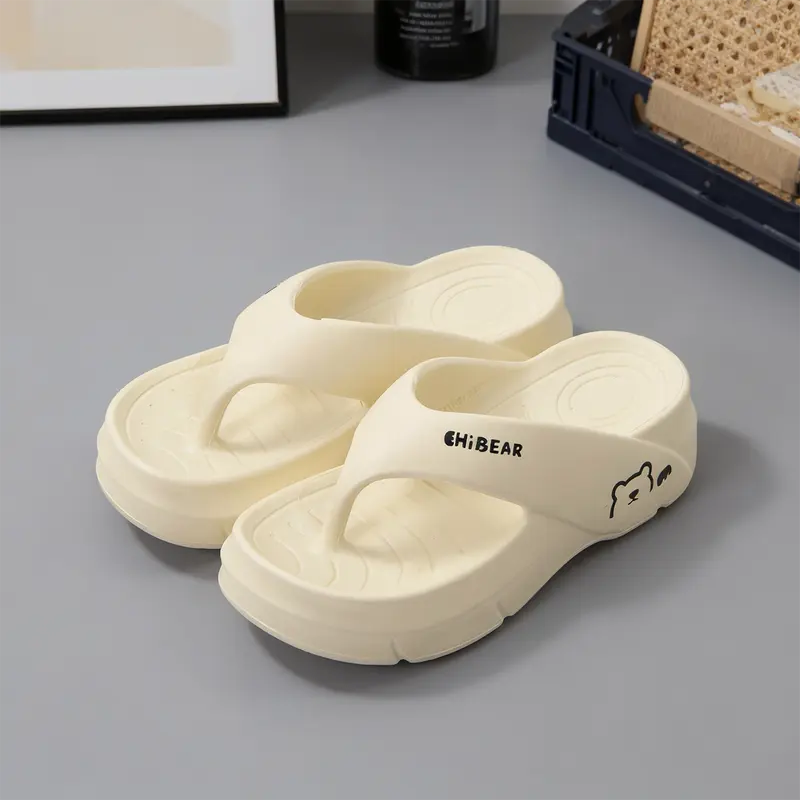 Cute Bear EVA Slides for Women | Soft Lightweight Flip Flops, Breathable Non-Slip Sandals for Summer