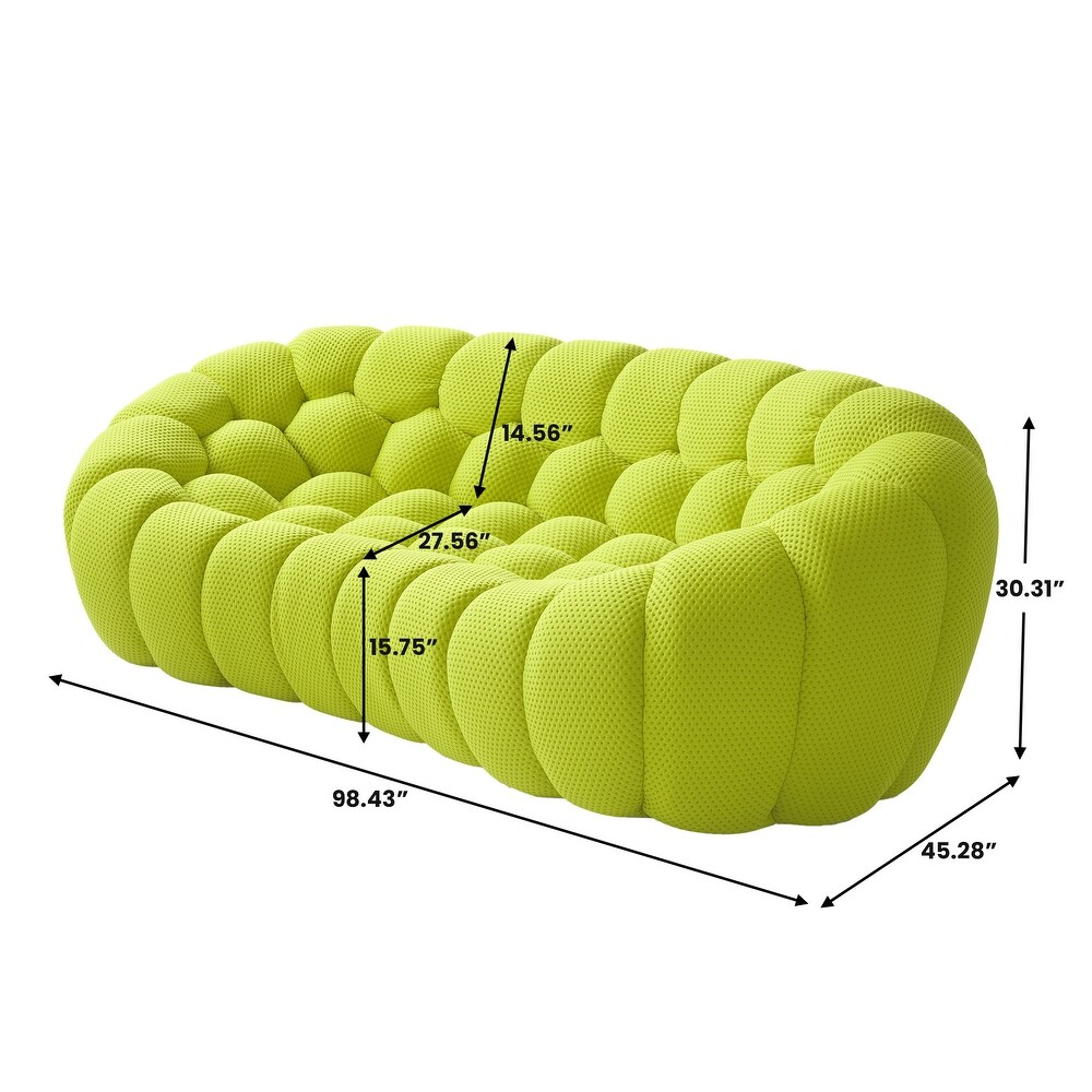 NLFZEK Cloud-Inspired 3-Seater Sofa – Deep Seat 3D Knit Couch for Living Room