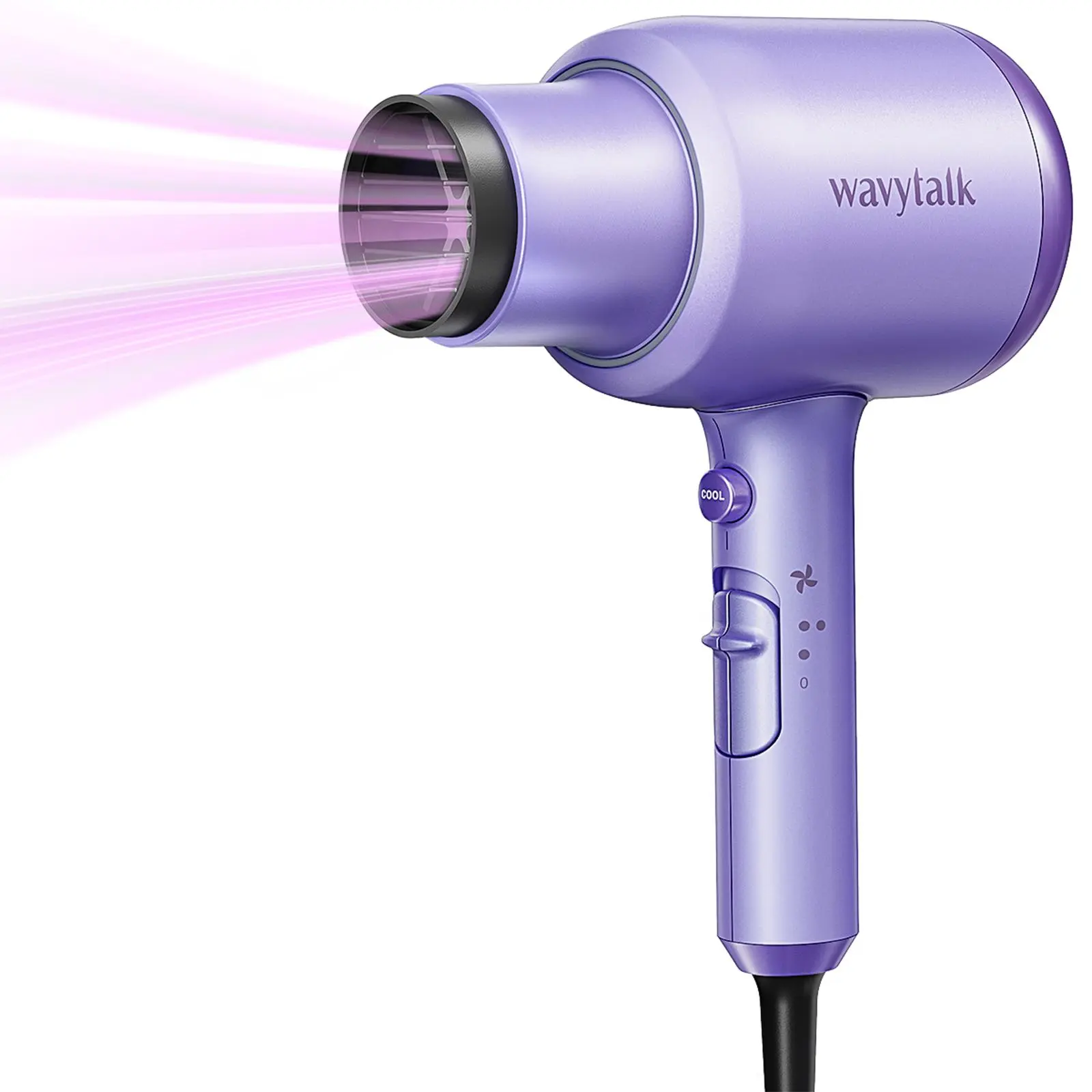 Wavytalk Blown Away Ionic Hair Dryer | 1875W Fast-Drying Hair Dryer with Diffuser & Styling Comb
