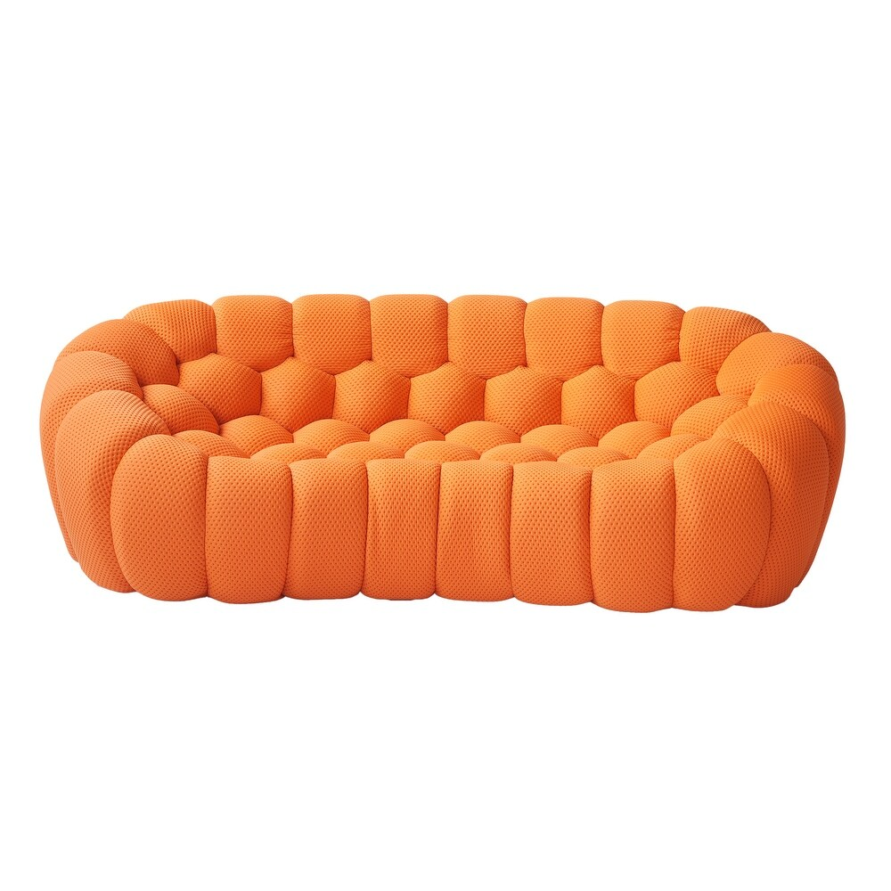 NLFZEK Cloud-Inspired 3-Seater Sofa – Deep Seat 3D Knit Couch for Living Room