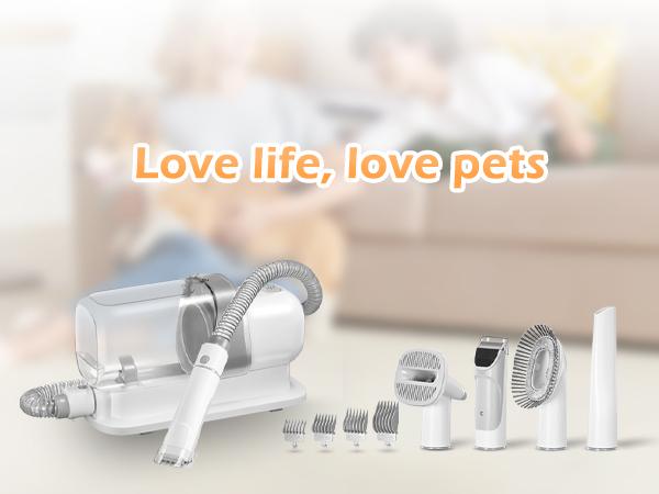 LMVVC pet grooming kit with vacuum for dogs and cats Groomer Tools Poodle Puppy Cleaning #Summervibes #petlovers