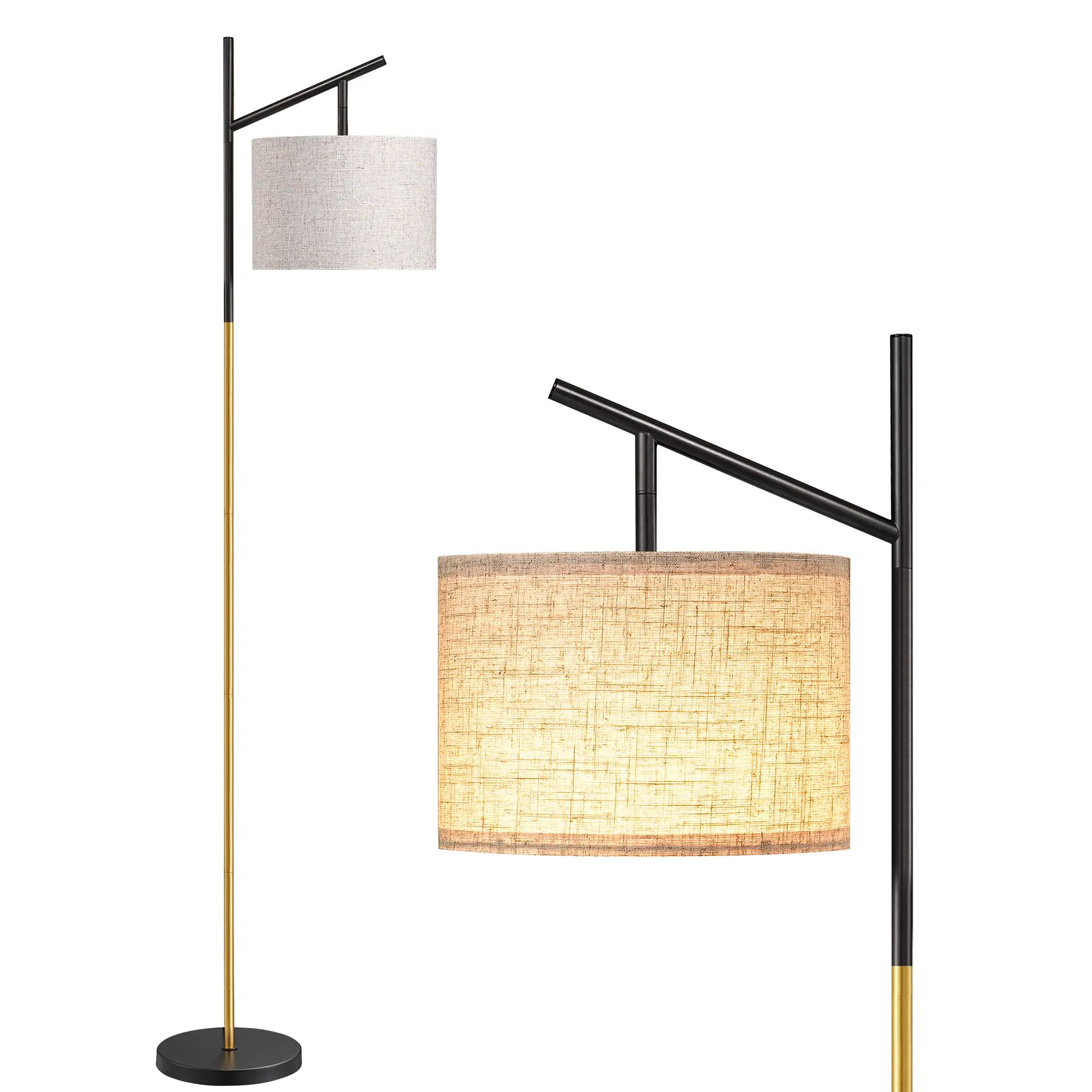 EDISHINE Modern Floor Lamp | Adjustable Shade, 3 Color Modes & Elegant Design