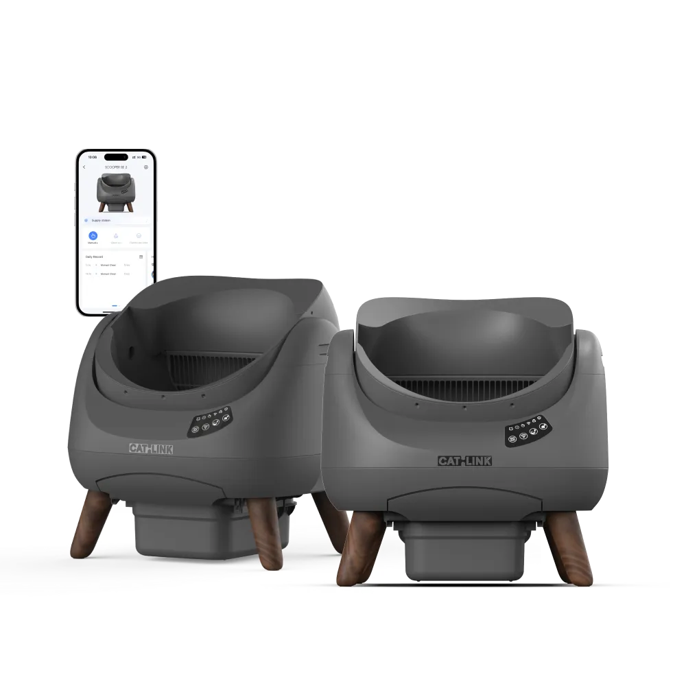 Open-Top Automatic Self-Cleaning Cat Litter Box for Multi-Cat Homes