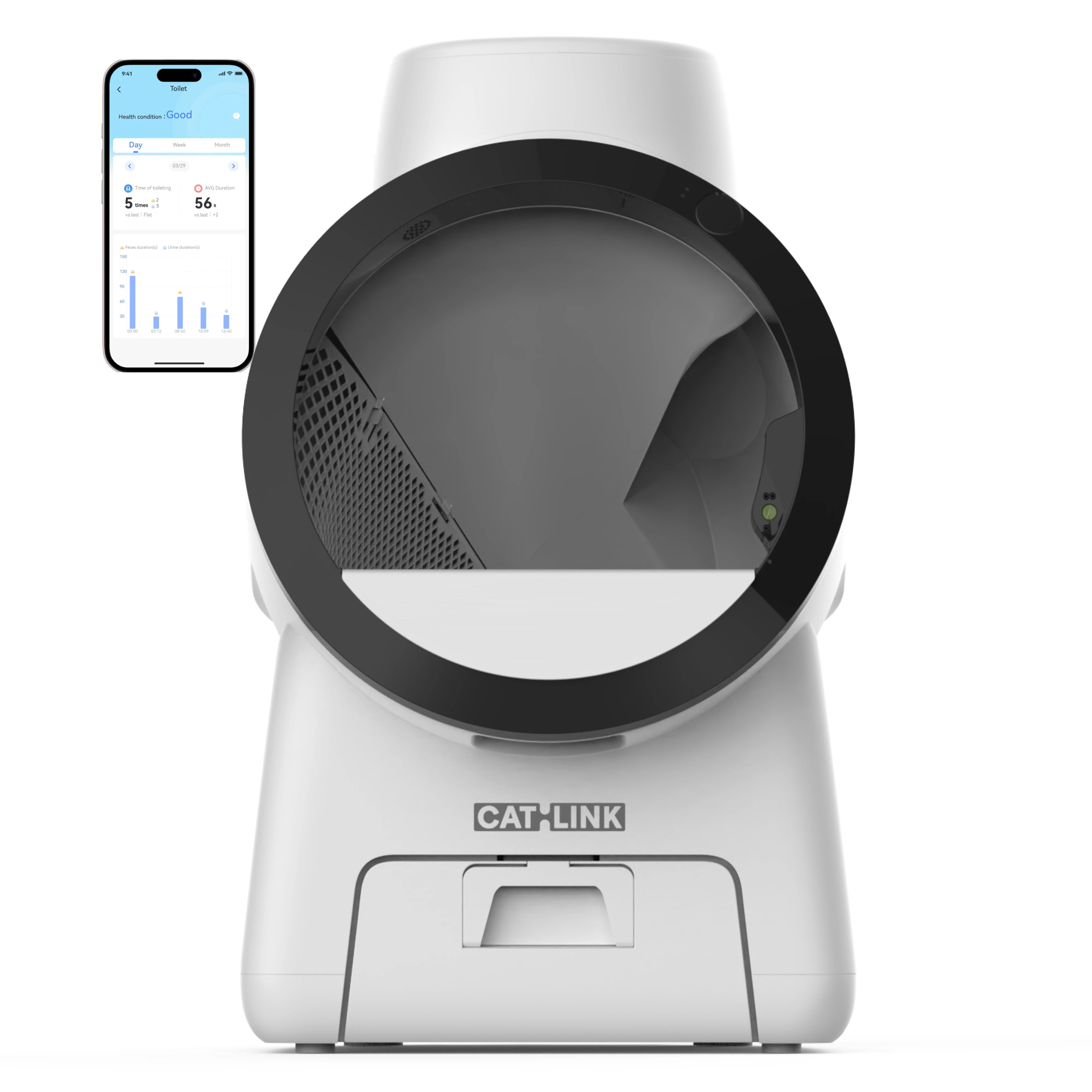 AI Smart Enclosed Self-Cleaning Cat Litter Box – Dual-Camera Monitoring, Odour Control & Multi-Cat Tracking