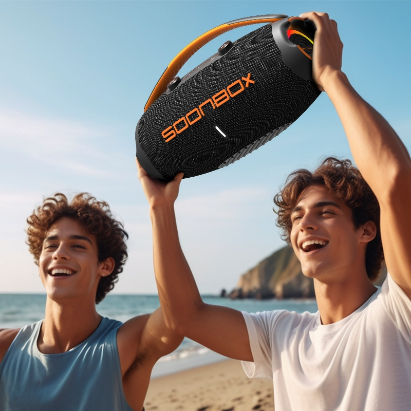 60W Portable Wireless Party Speaker with Colorful Lights