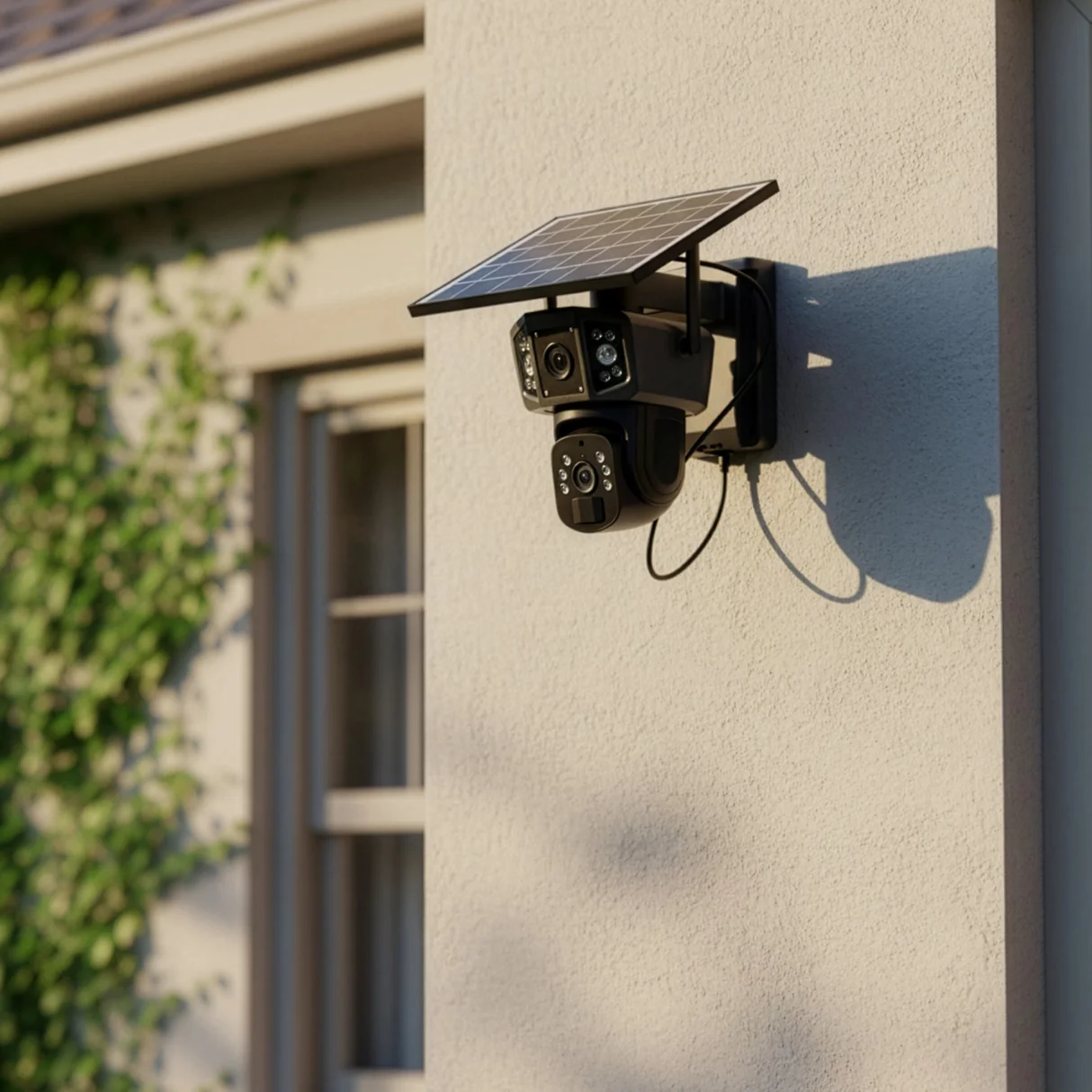 NLFZEK 9MP Dual-Lens Solar Security Camera – 4G/WiFi PTZ Outdoor Camera
