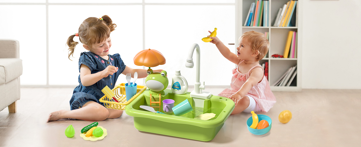 Kids Playing Sink