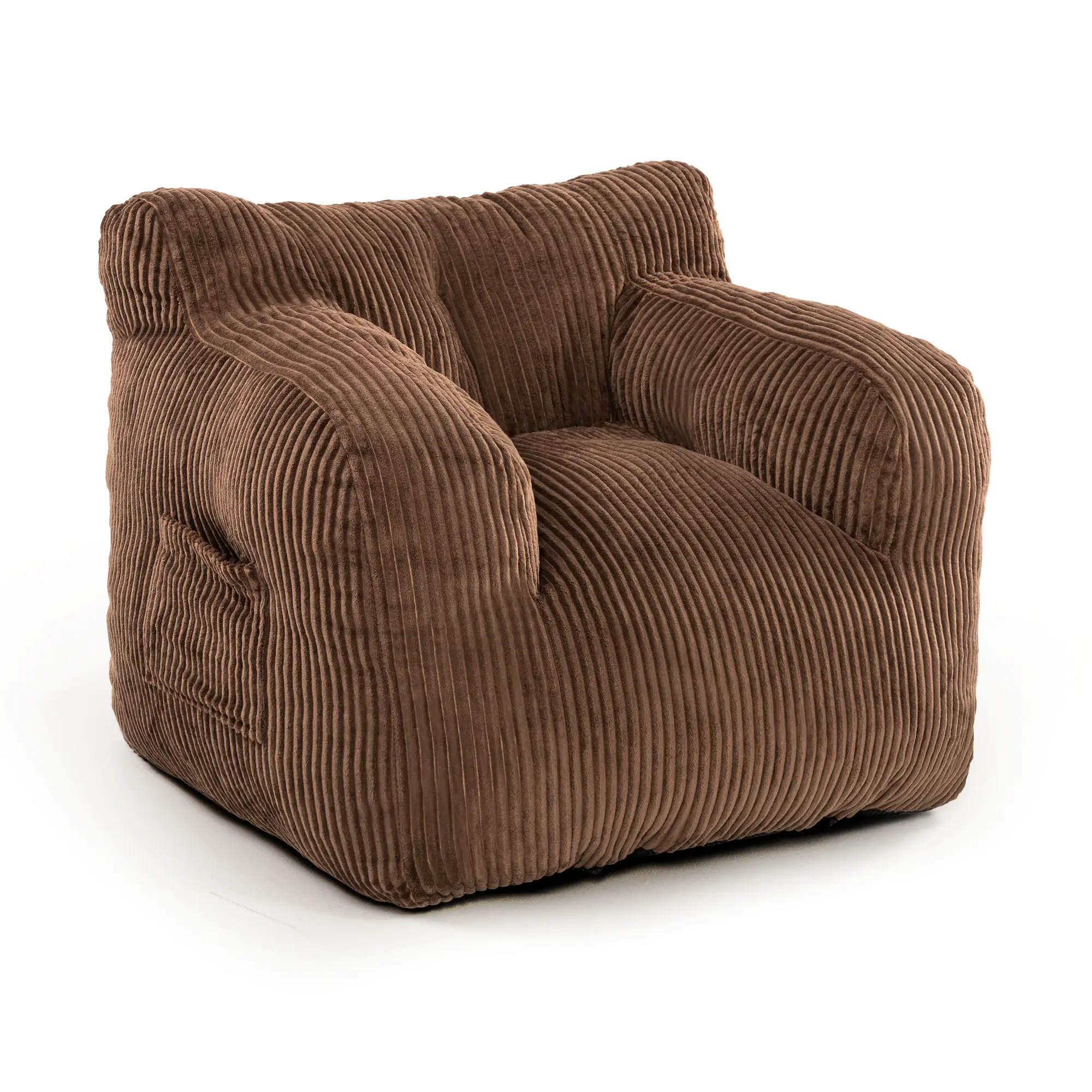 Loisel Lazy Bean Bag Sofa – Ultra Soft Corduroy Lounge Chair with Memory Foam, No Assembly Required