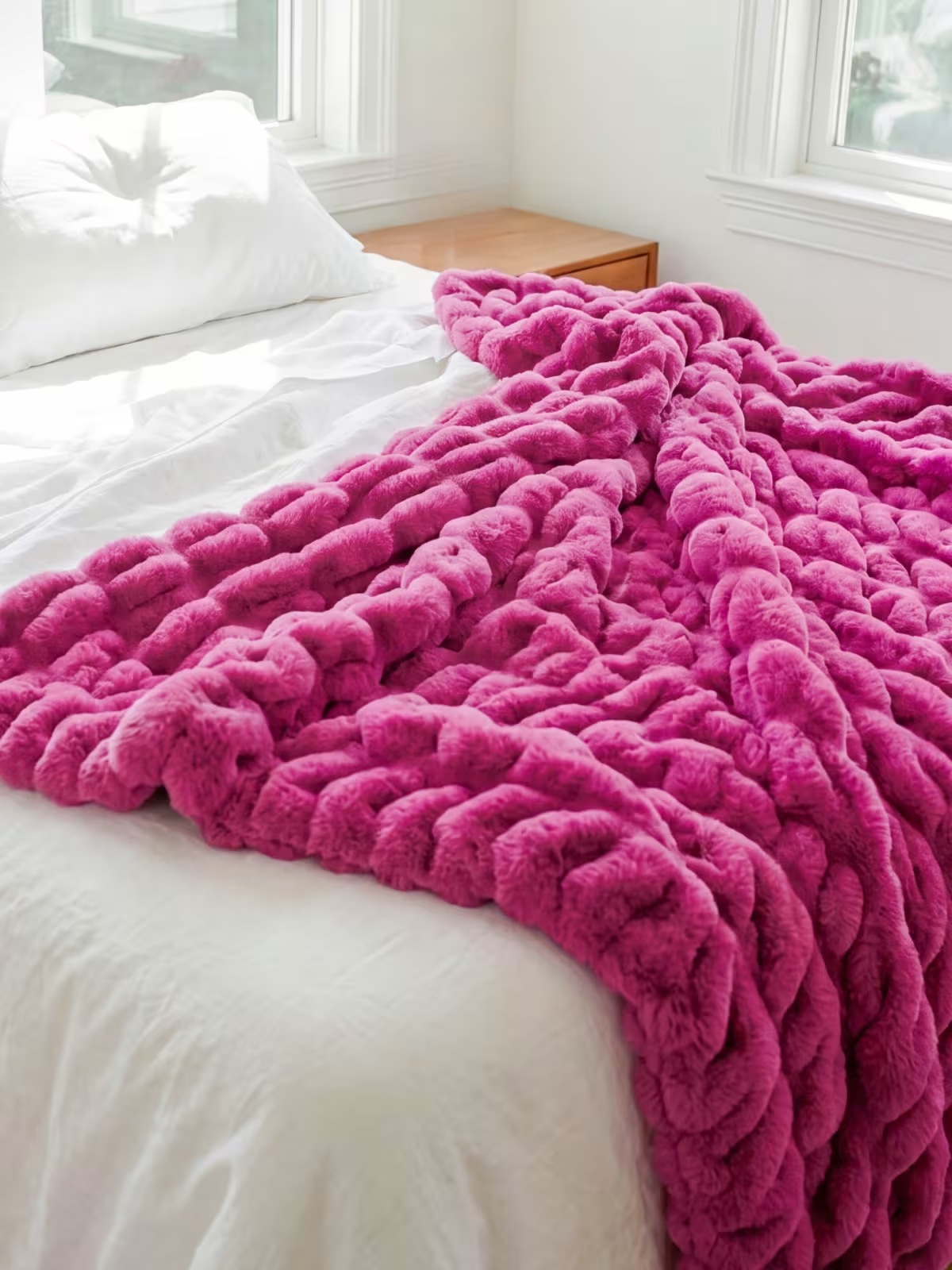 NLFZEK Ultra-Soft Plush Blanket – Cloud-Like Cozy Throw, Stretchy Velvet Blanket for Bed & Sofa