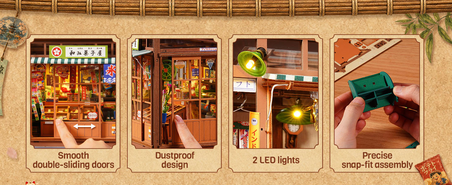 japanese book nook miniature house puzzles