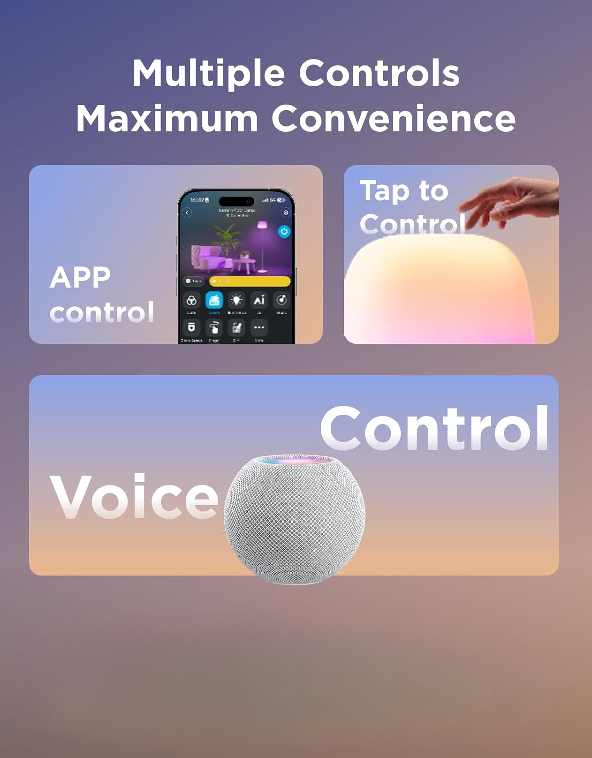 NLFZEK Smart RGB Floor Lamp – Modern Corner Light with App & Voice Control