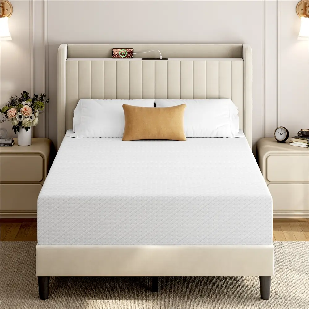 Yaheetech Cooling Memory Foam Mattress | Fiberglass-Free, Medium Firm & CertiPUR-US Certified