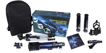 Telescopes for Astronomy Adults 70mm Aperture 400mm Focal Length Refractor Telescope for Beginners Kids Portable with Backpack Tripod Phone Adapter Digital Microscope Lcd Digital Microscope Visual Learning Tools Classroom Supplies