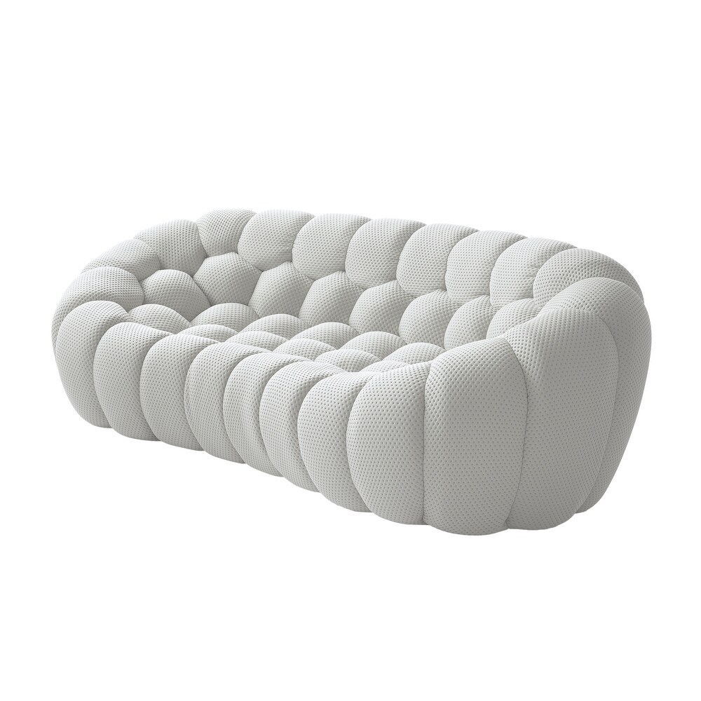 NLFZEK Cloud-Inspired 3-Seater Sofa – Deep Seat 3D Knit Couch for Living Room