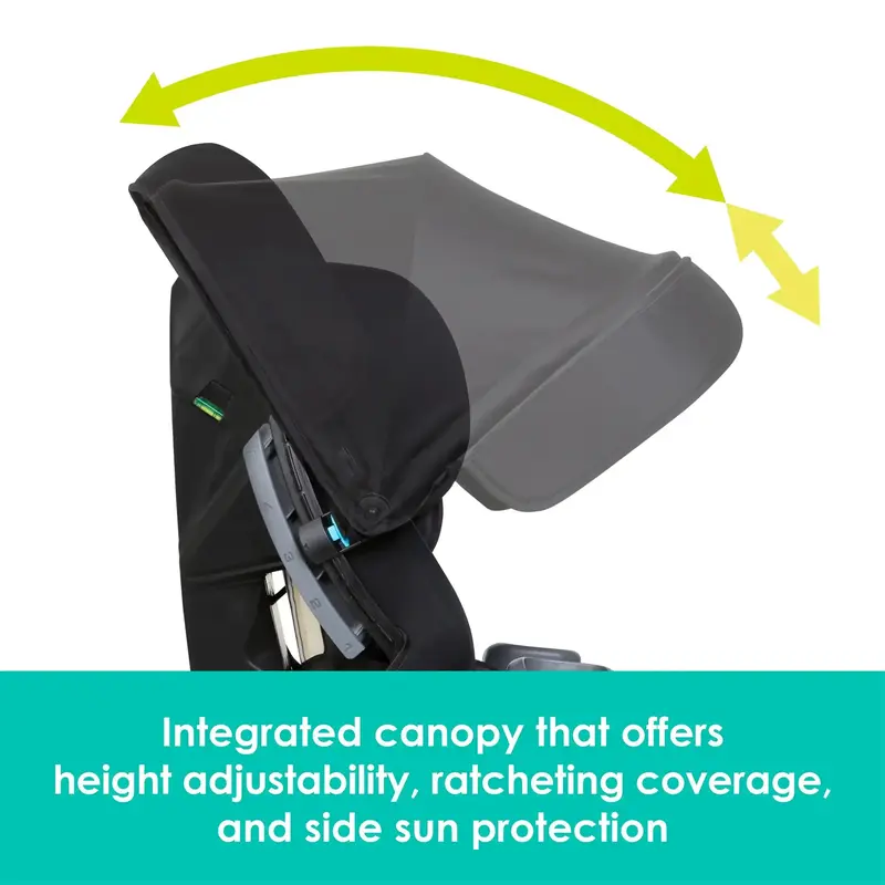 Baby Trend Cover Me 4-in-1 Convertible Car Seat, UPF 50+ Canopy, Side Impact Protection, Fits 3 Across 4–100lbs