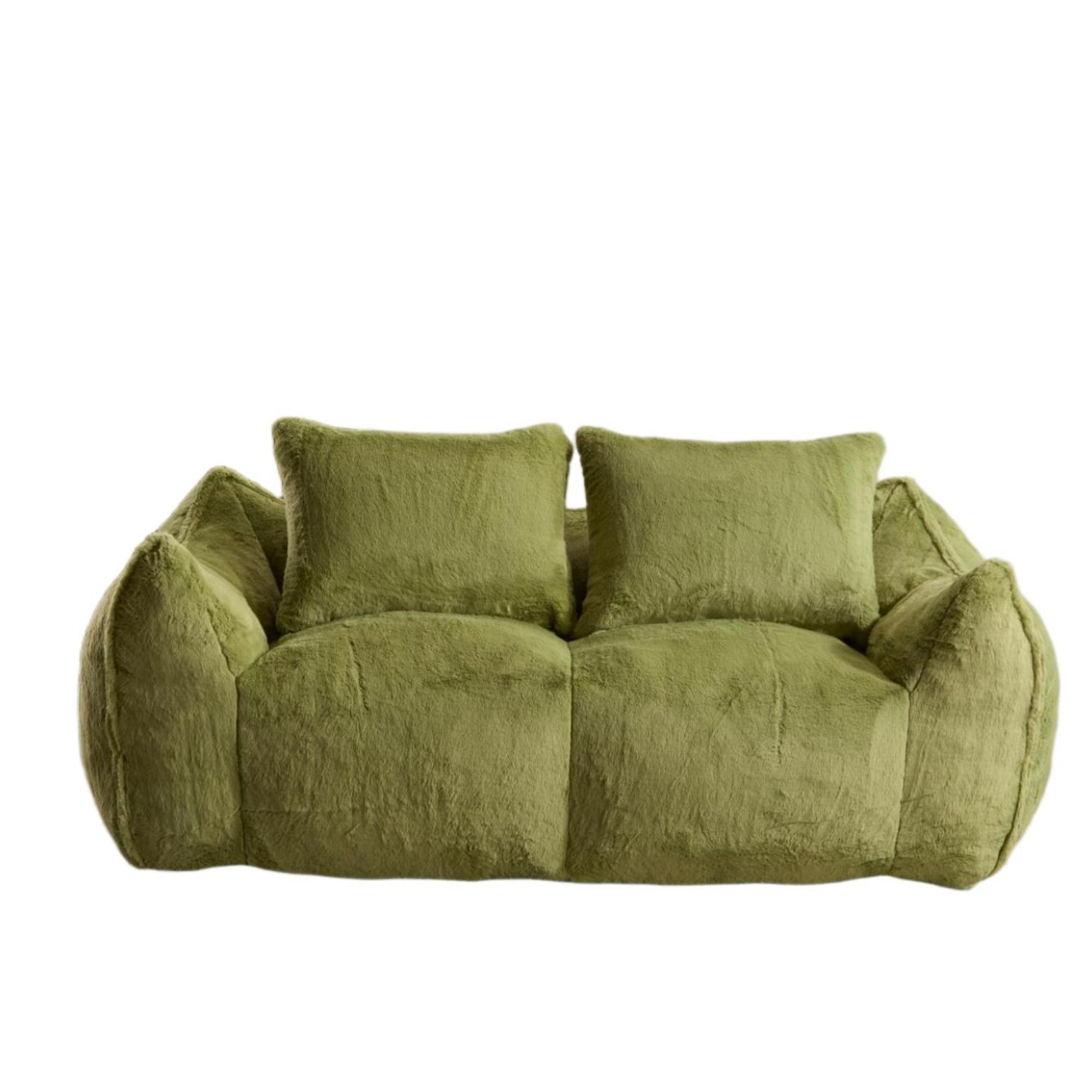 NLFZEK Giant Bean Bag Sofa – Oversized 2-Seater Couch with Plush Foam & Cozy Armrests