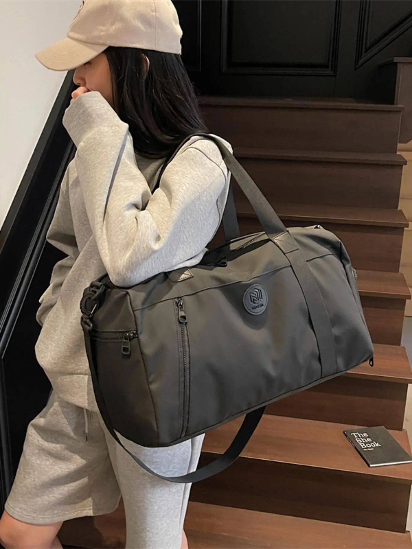 Travel Duffle Bag with Shoe Compartment & Wet Pocket | Lightweight Weekender Bag