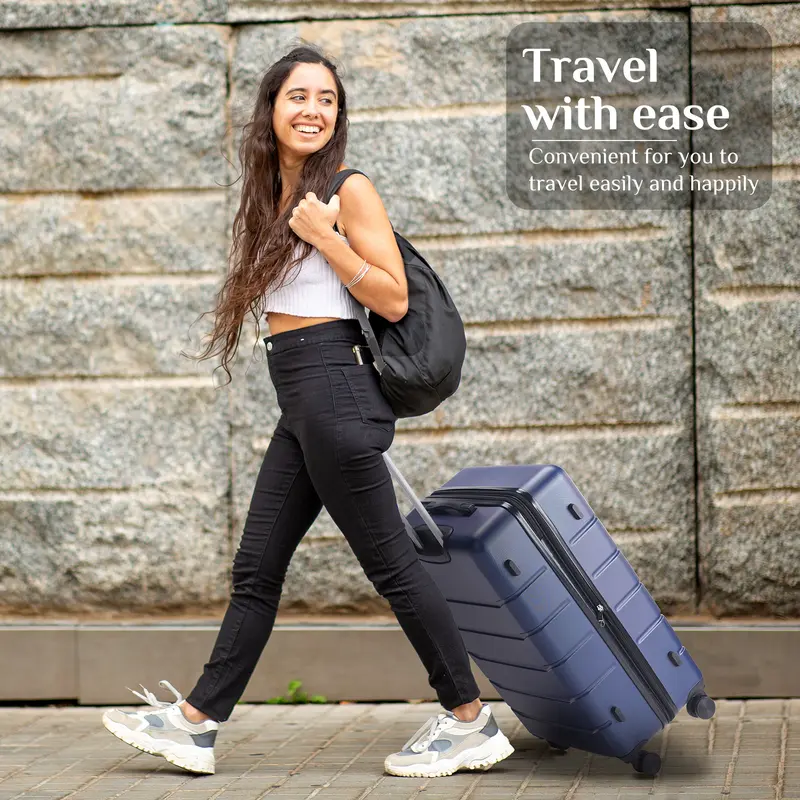 loisel Lightweight Hardshell Suitcase | Expandable ABS Luggage with TSA Lock & 360° Spinner Wheels