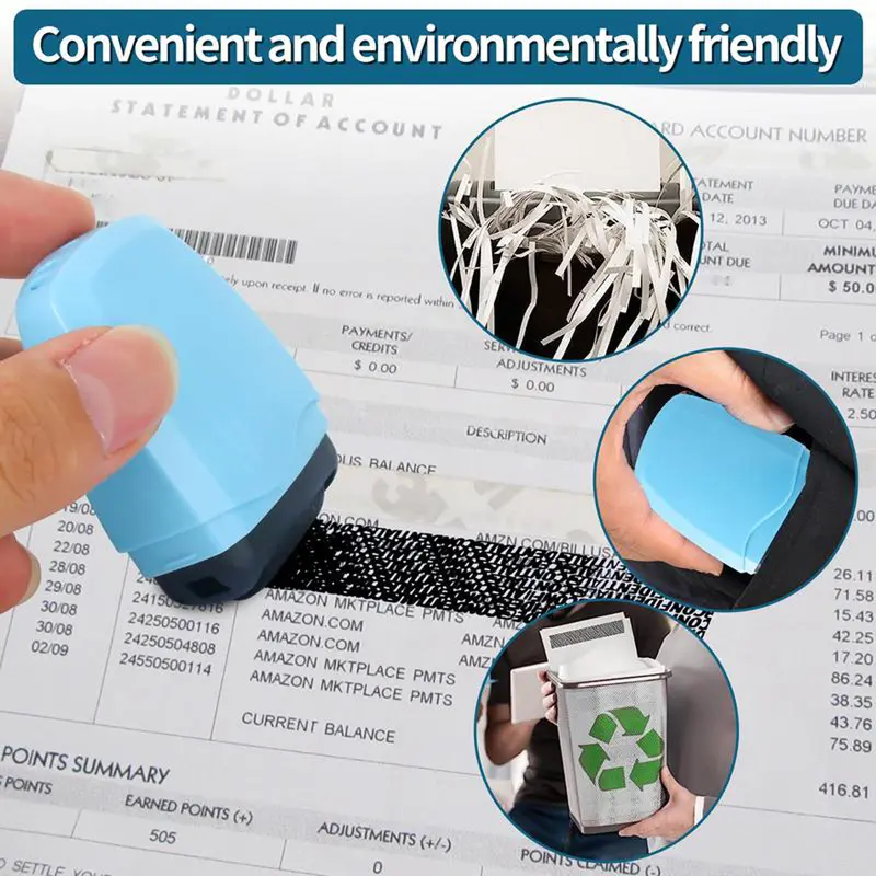 Lotosug Identity Protection Roller Stamp | Hide Personal Information on Mail & Packages