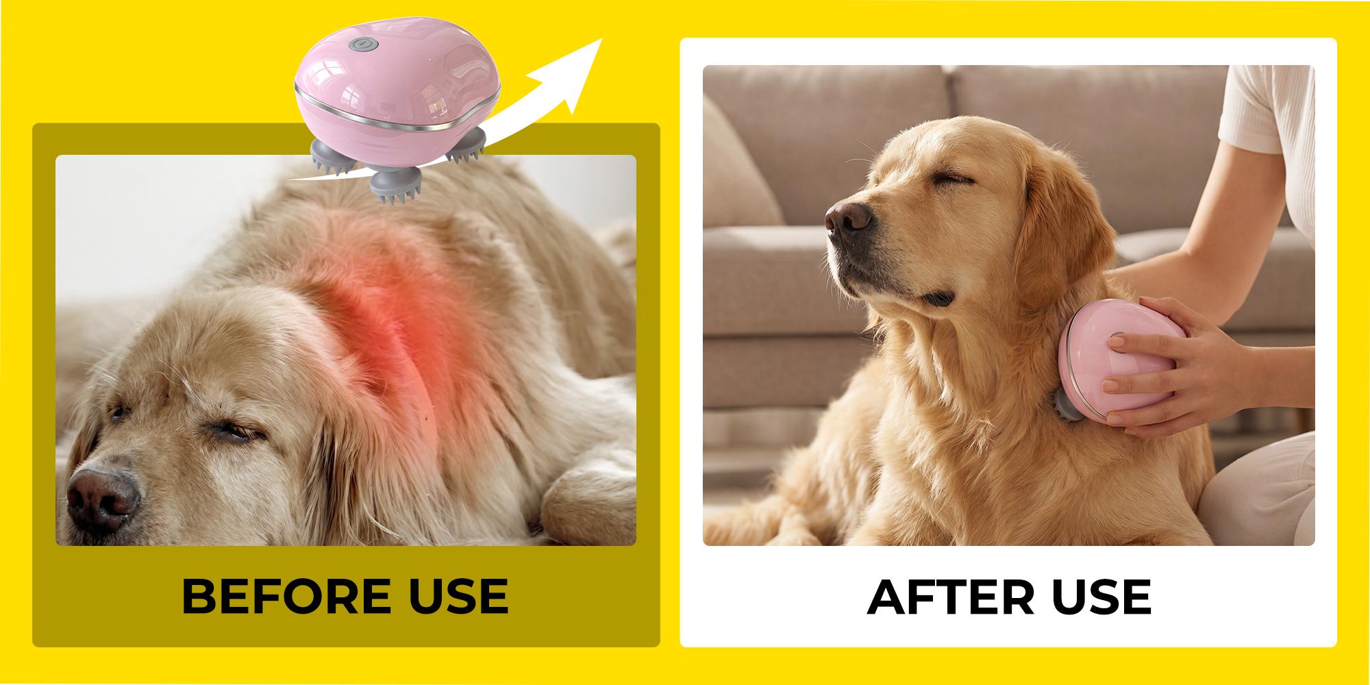 Geoorood Pet Head Electric Massager: lmitate Human Fingers for Cats & Dogs, Massager Brush Relieve Anxiety, Pet interactive massage machine Toy , Grooming Supplies#DealsforYouDays #SummerWins Geoorood Pet Head Electric Massager: lmitate Human Fingers for Cats & Dogs, Massager Brush Relieve Anxiety, Pet interactive massage machine Toy , Grooming Supplies#DealsforYouDays #SummerWins