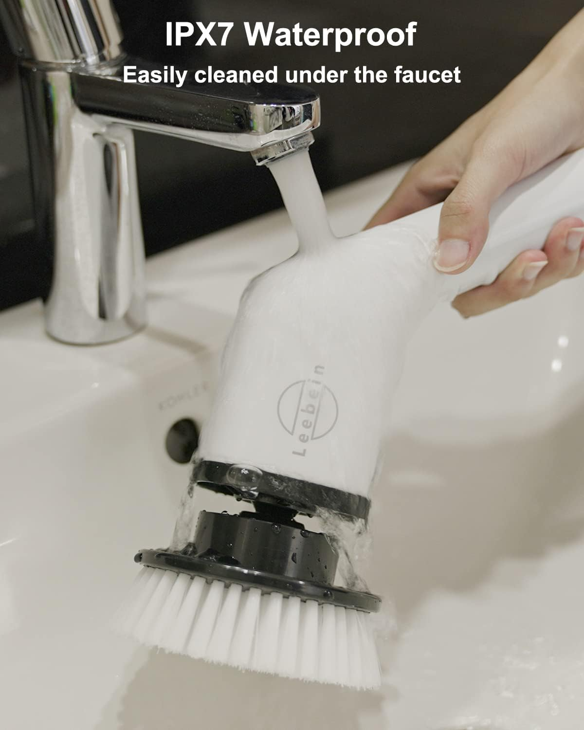 NLFZEK Electric Spin Scrubber | Cordless Cleaning Brush with 8 Brush Heads & Extendable Handle