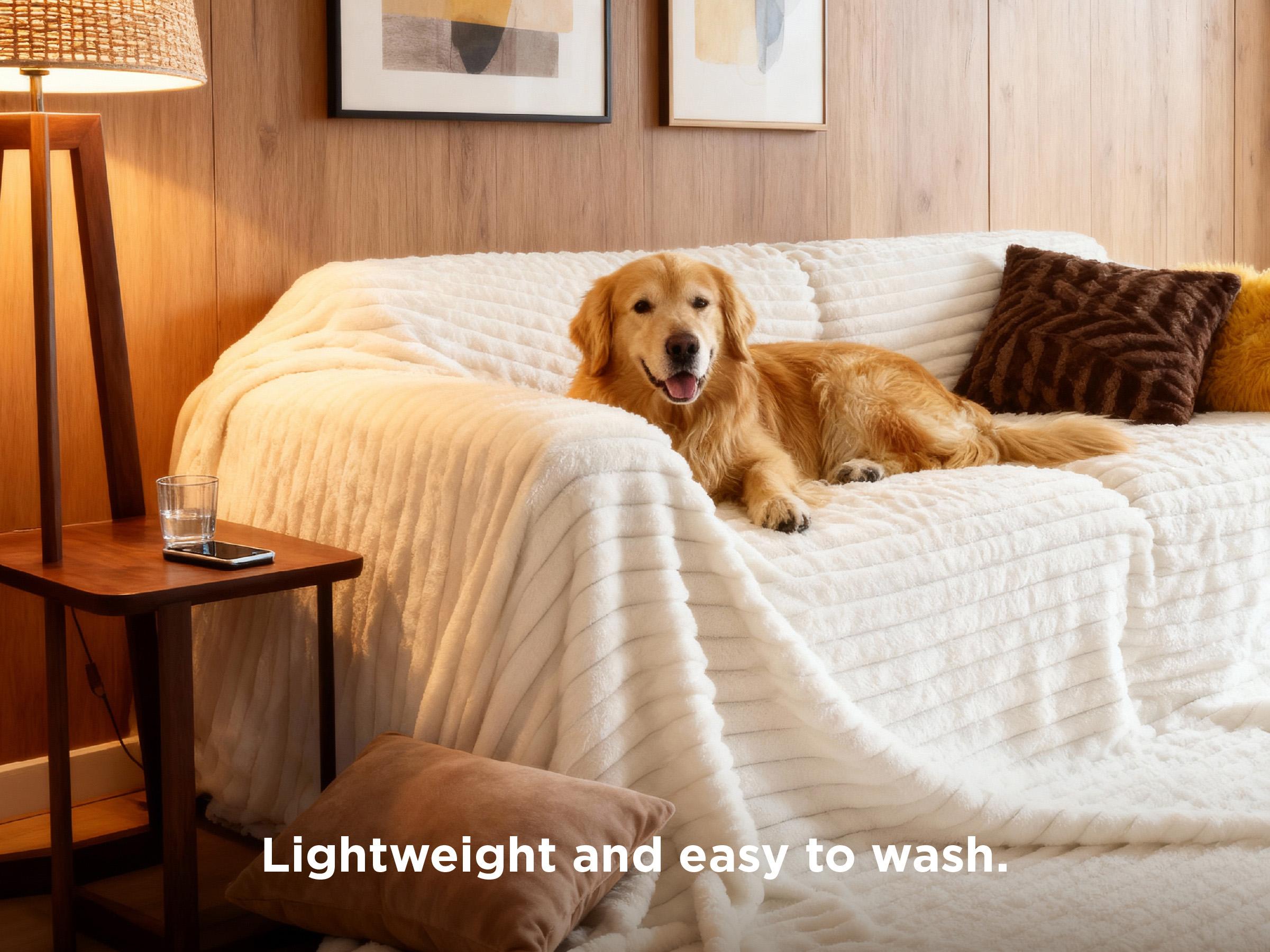 【Summer Sale Deals】Bedsure GentleSoft Cozy Blanket-Patio Furniture Decor,Classic Stripe Pattern, Ideal for Bed,Couch, Travel,Camping, All Seasons,Home Bedroom Decor
