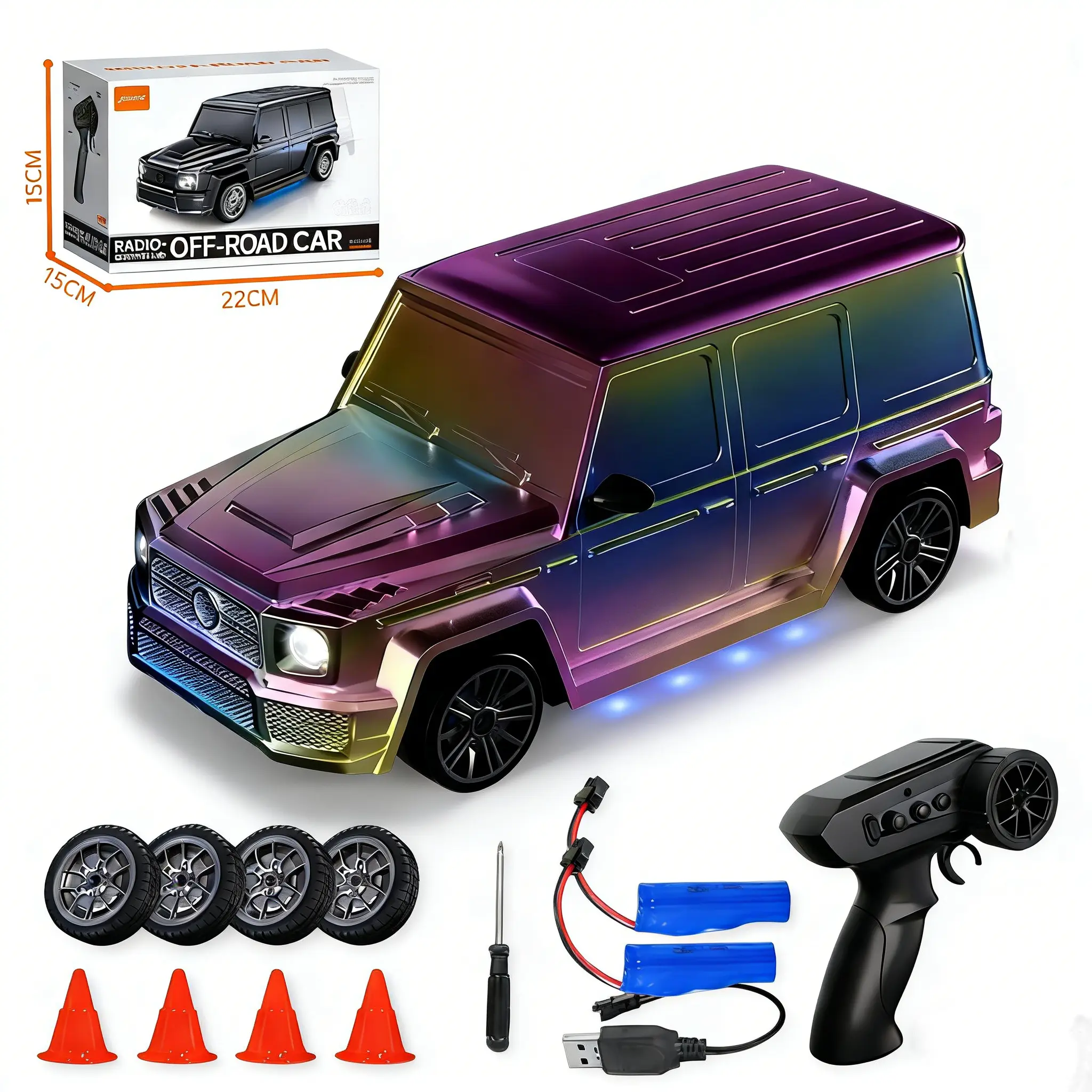 RC Drift Car ABS Material 2.4GHz Anti-Interference Charging Home Playtime Long Battery Life Thrills For Kids Teens RC Lovers Gifts