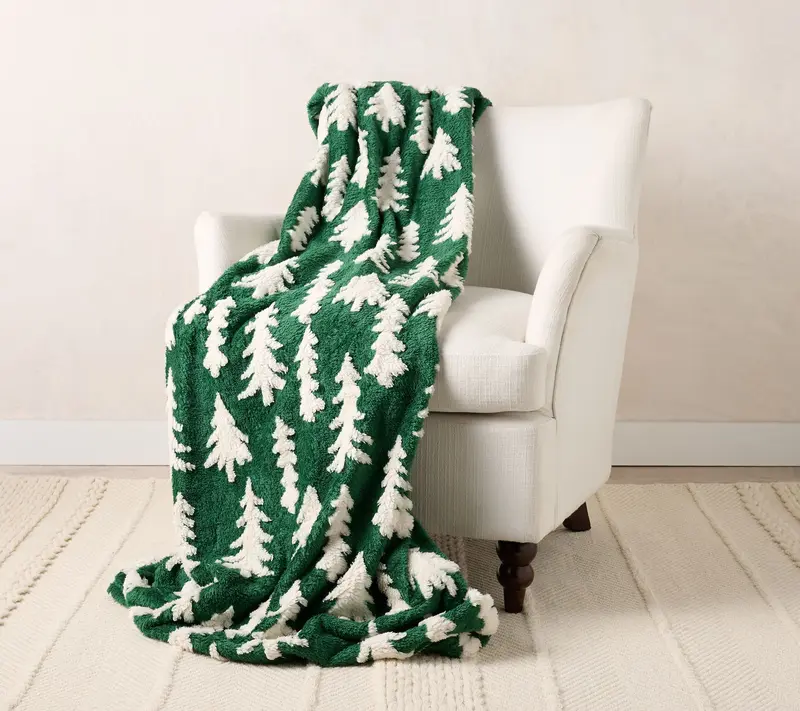 NLFZEK Reversible Plush Throw Blanket – Oversized Cozy 60x80 Blanket for Sofa, Bed & Home