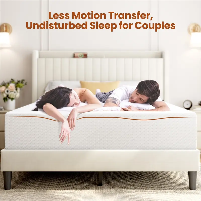 Yaheetech Cooling Memory Foam Mattress | Fiberglass-Free, Medium Firm & CertiPUR-US Certified