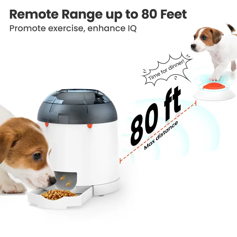 Potaroma Interactive Pet Puzzle Toy | Remote-Control Treat Dispenser for Dogs & Cats