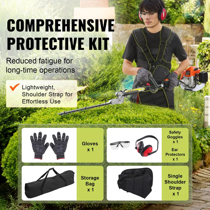 Trim, Cut & Prune with One Powerful Tool | VEVOR 26CC Garden Multi Tool