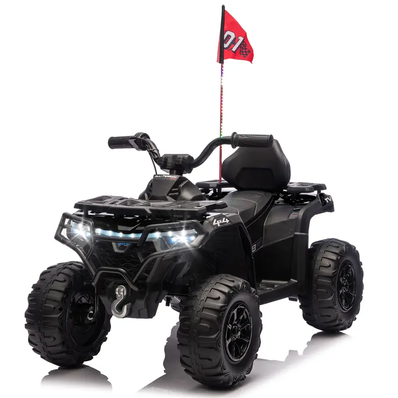 24V Kids Ride-On ATV | 160W Dual Motors, Bluetooth Music, LED Lights & Off-Road Design