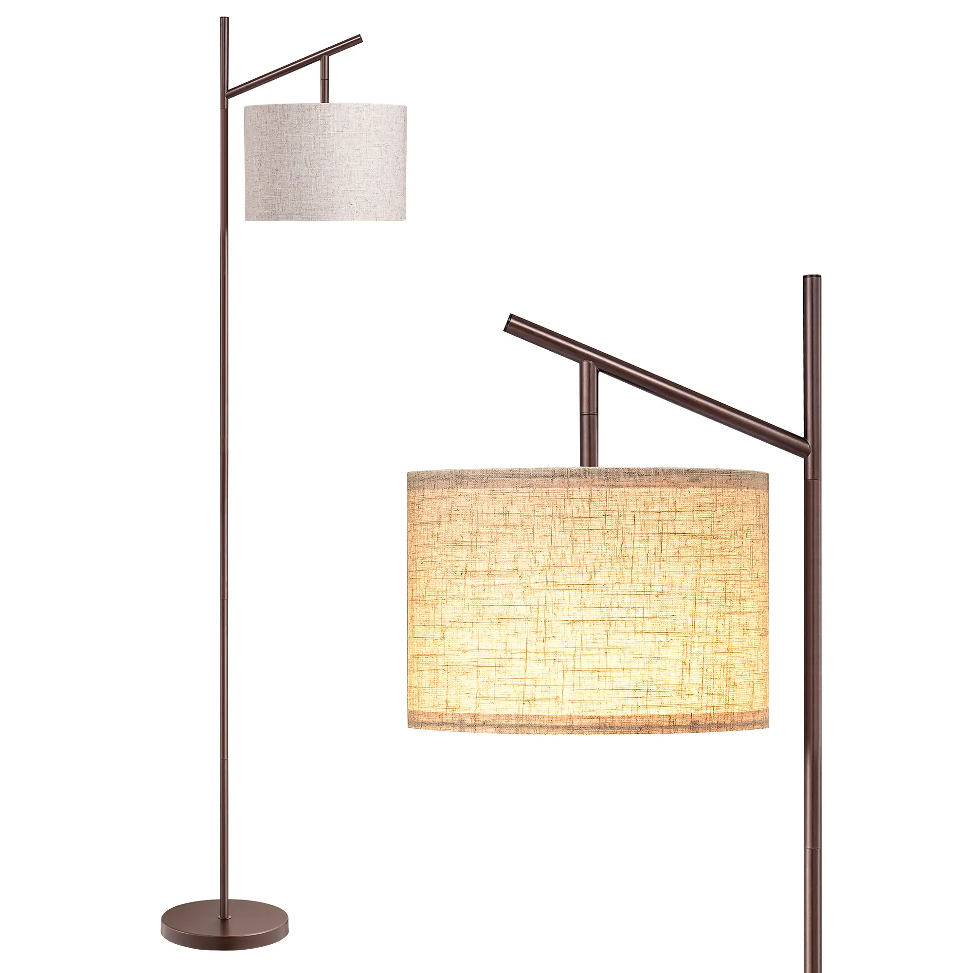 EDISHINE Modern Floor Lamp | Adjustable Shade, 3 Color Modes & Elegant Design