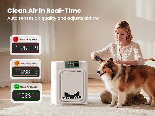 oneisall air purifiers for home pets, 3-in-1 Washable HEPA Filter, Dual-Sided Filter with 200g Activated Carbon, Pet-Friendly Design &ndash; Pet Lock, Allergen Relief & Odor Removal Summervibes Petlovers summerwins