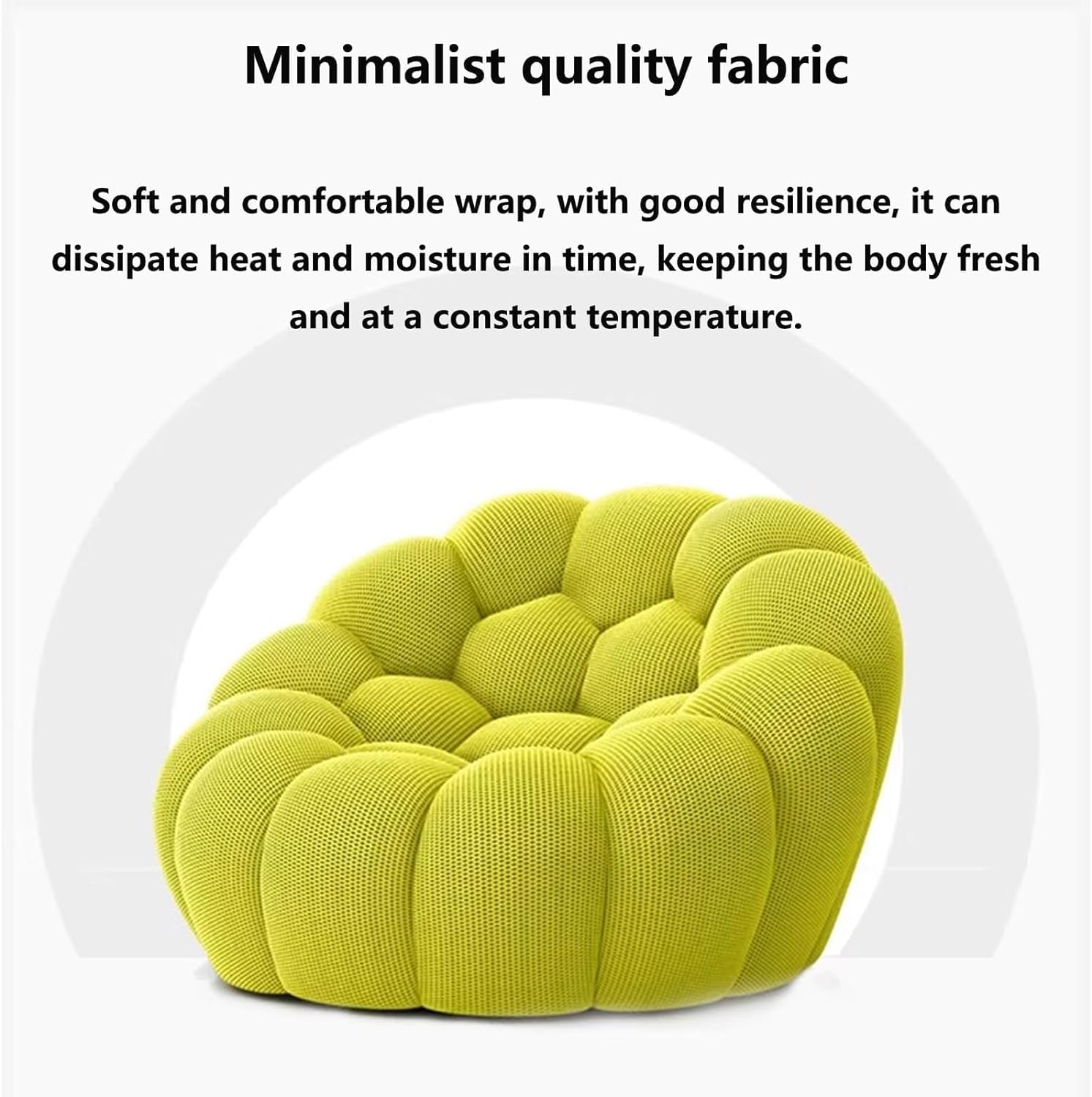 NLFZEK Bubble Floor Sofa – Plush 1-Seat Lounge Chair, Cozy Modern Accent Sofa for Living Room & Bedroom