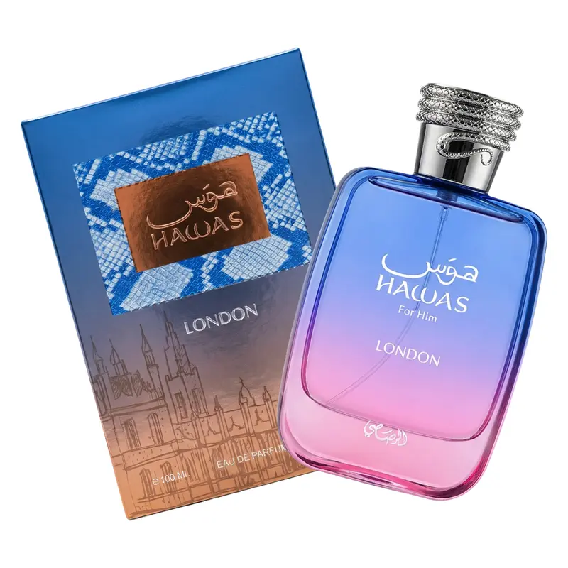 Rasasi Hawas London Eau de Parfum for Men 100ml | Long-Lasting Luxury Fresh Woody Fragrance
