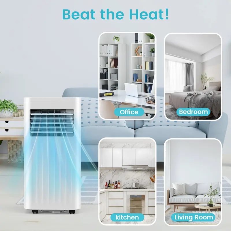 COWSAR Portable Air Conditioner | 10,000 BTU 3-in-1 AC with Remote, Sleep Mode & Window Kit