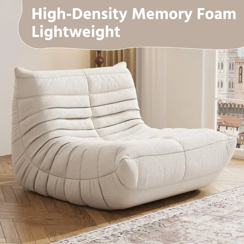 Loisel CloudNest Bean Bag Sofa – Ultra Soft Memory Foam Lounge Chair for Living Room, Bedroom & Home Office