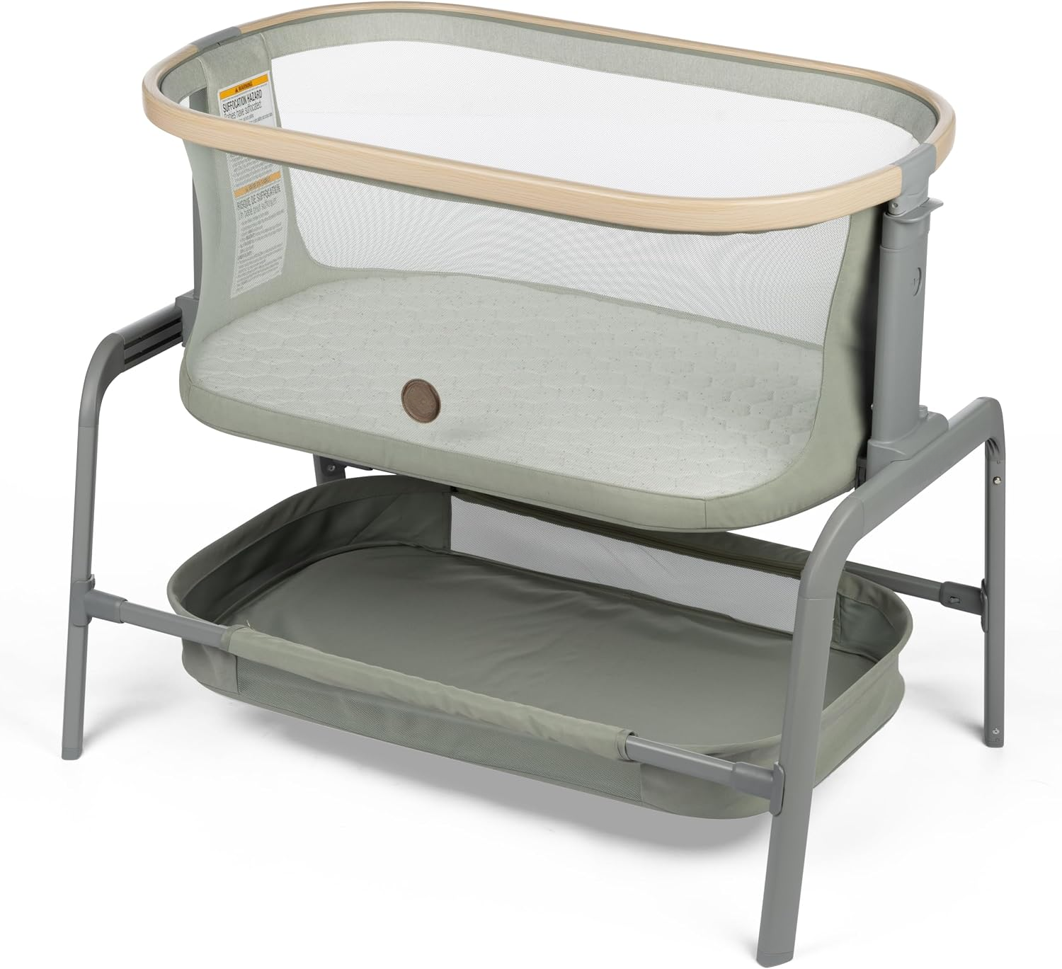 NLFZEK Adjustable Bedside Bassinet | Portable Baby Sleeper with Breathable Mesh & Foldable Design