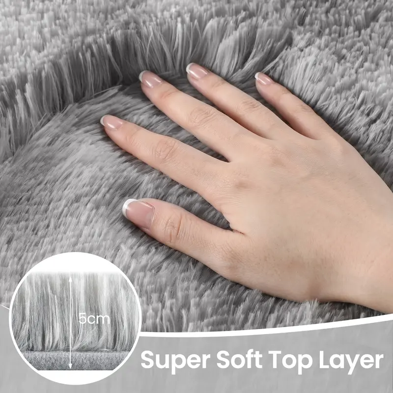 Cloud-Like Fluffy Rug | Super Soft Plush Carpet for Bedroom, Living Room & Cozy Spaces
