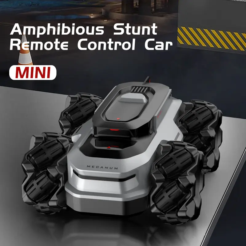BRRRRT Amphibious Remote Control Car 4WD WaterproofRC Vehicle 360°Rotation RC Truck Stunt Car 2.4 GHzRemote Control Boat for 5-12 Kids Girls Boys Gift AllTerrain Water Beach Pool Toy
