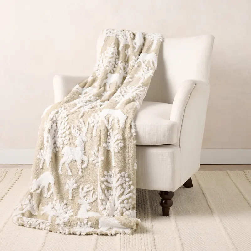 NLFZEK Reversible Plush Throw Blanket – Oversized Cozy 60x80 Blanket for Sofa, Bed & Home