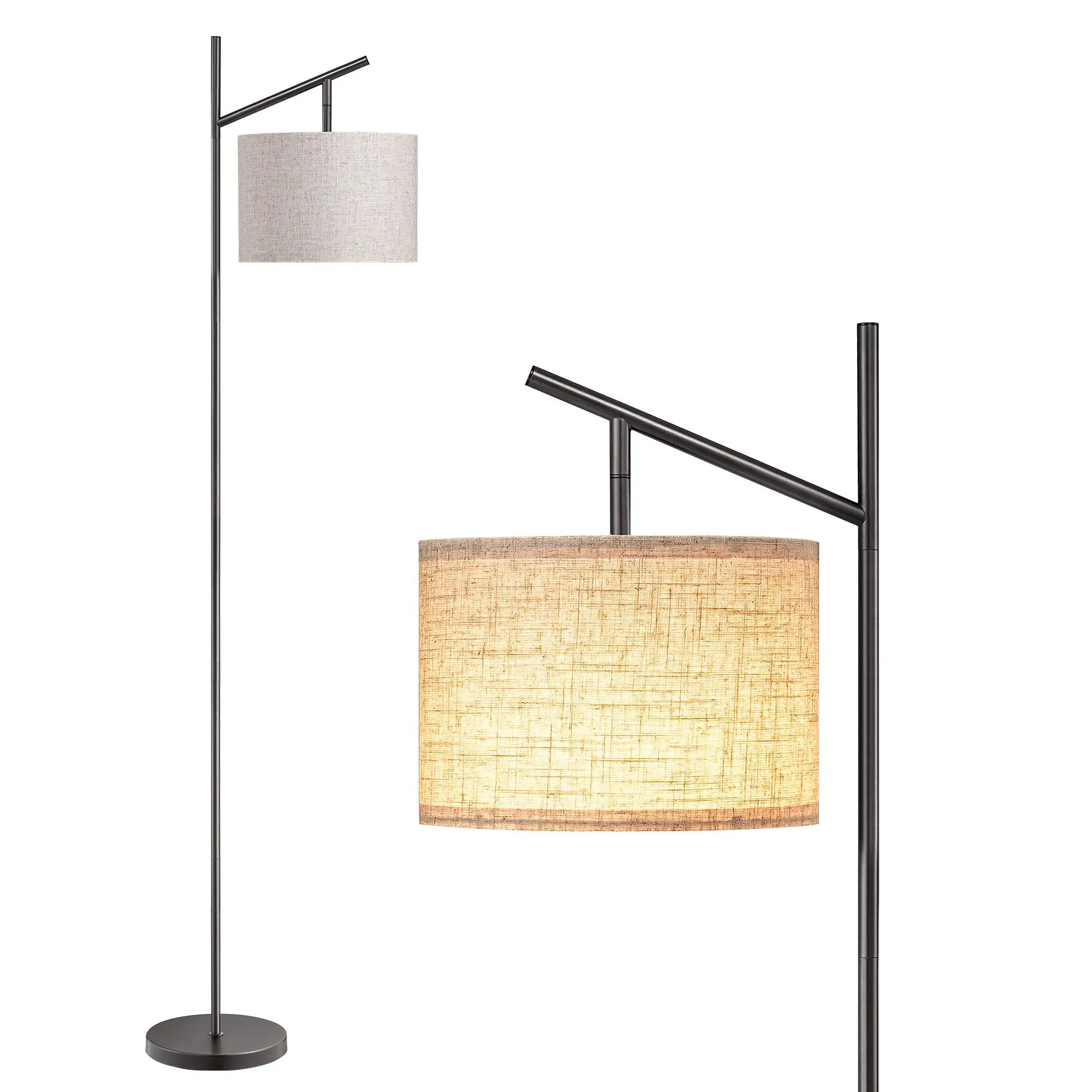 EDISHINE Modern Floor Lamp | Adjustable Shade, 3 Color Modes & Elegant Design