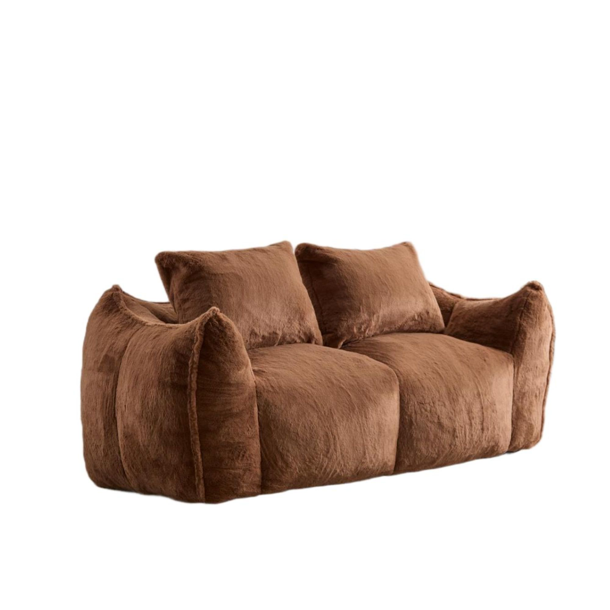 NLFZEK Giant Bean Bag Sofa – Oversized 2-Seater Couch with Plush Foam & Cozy Armrests